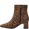CLARKS WOMENS ZIP ANKLE BOOT - LEOPARD ANIMAL PRINT